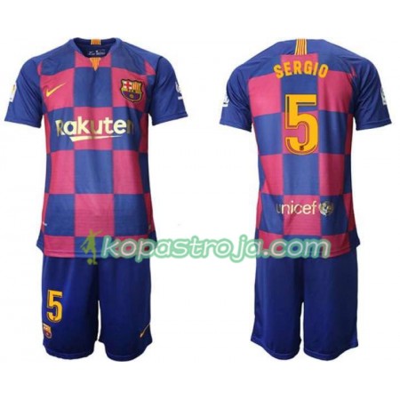 Billiga Fotbollströjor FC Barcelona Sergio 5 Barn Hemma tröja 2019/20 Kortärmad